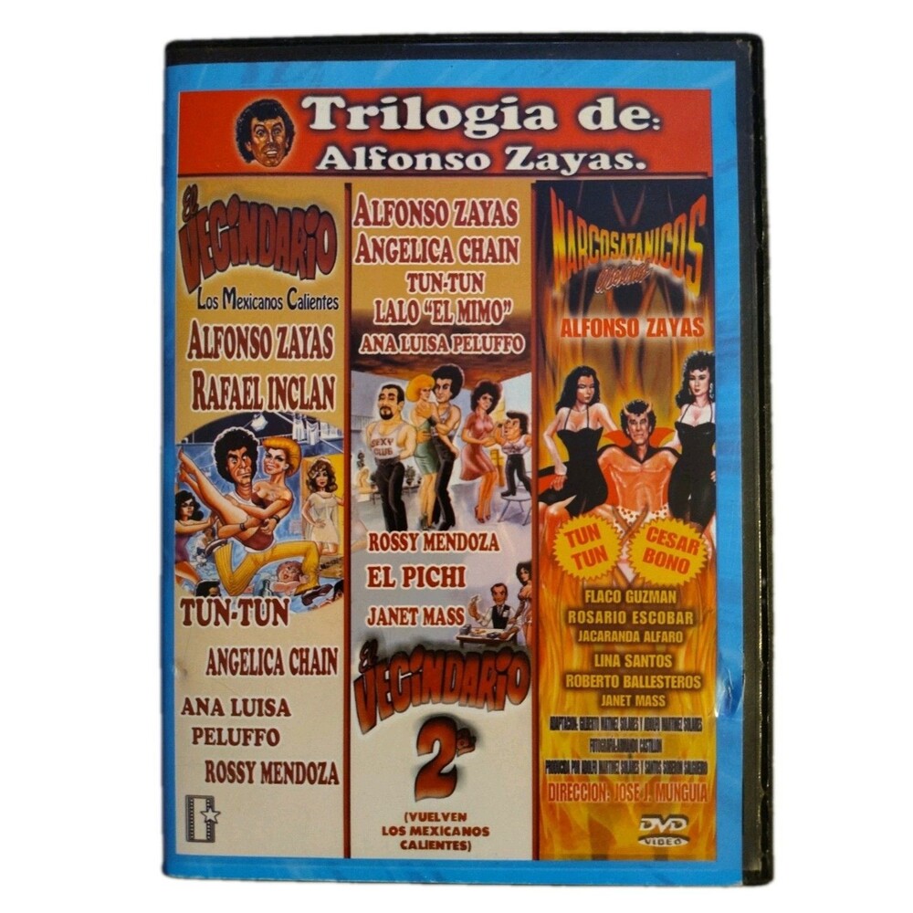 Trilogia de Alfonso Zayas Mexican El Vecindario 1 & 2 Narcosatanicos DVD
